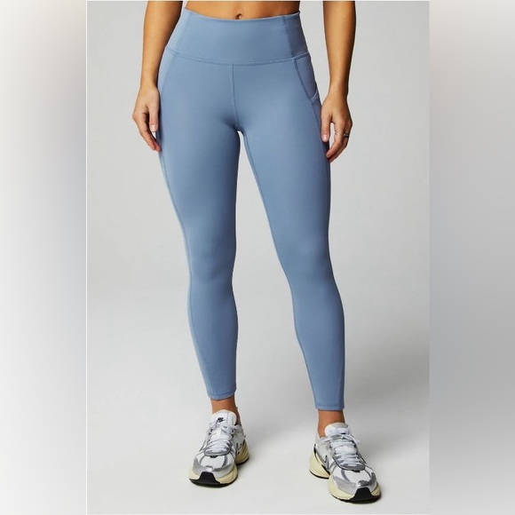 NWT- Fabletics PureLuxe HW Pocket Full length Legging-ELEMENTAL BLUE (27inch) - Picture 7 of 11